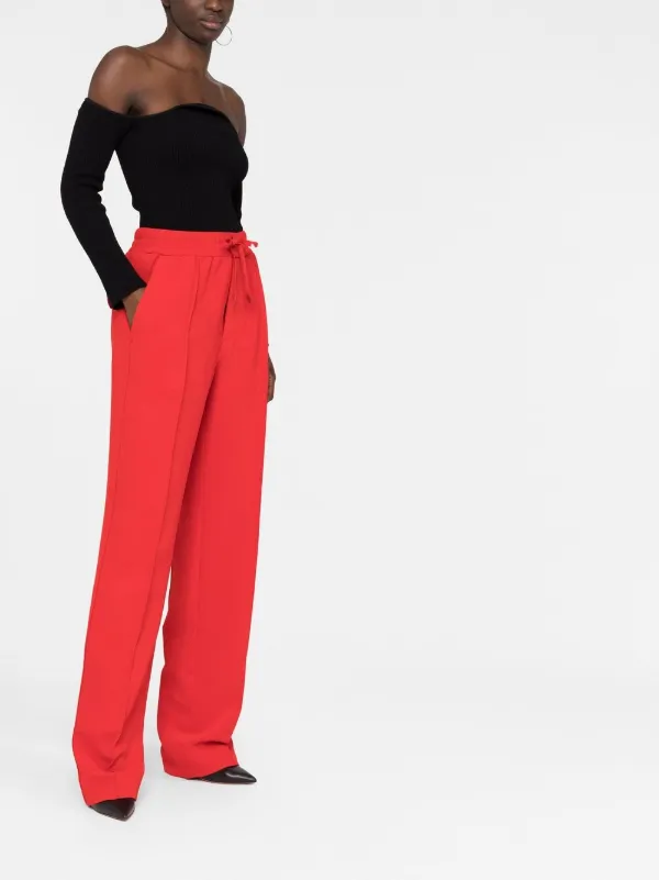TOM FORD トム・フォード ワイドパンツ | レッド | FARFETCH JP