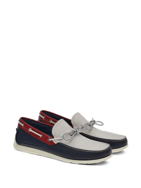 Ferragamo colour-block boat shoes