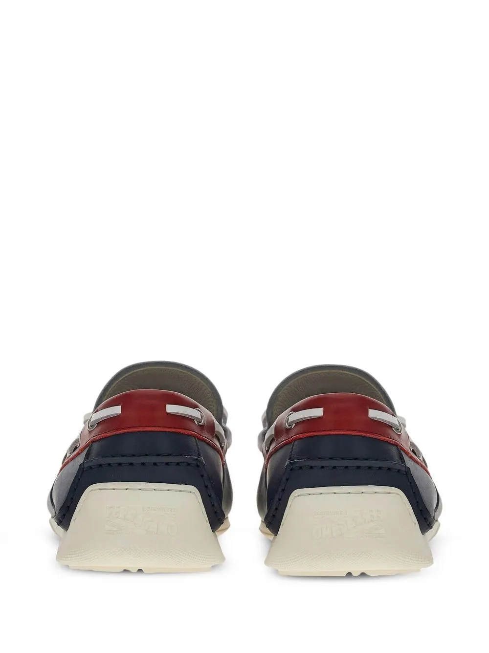 Ferragamo Bootschoenen met colourblocking - Blauw