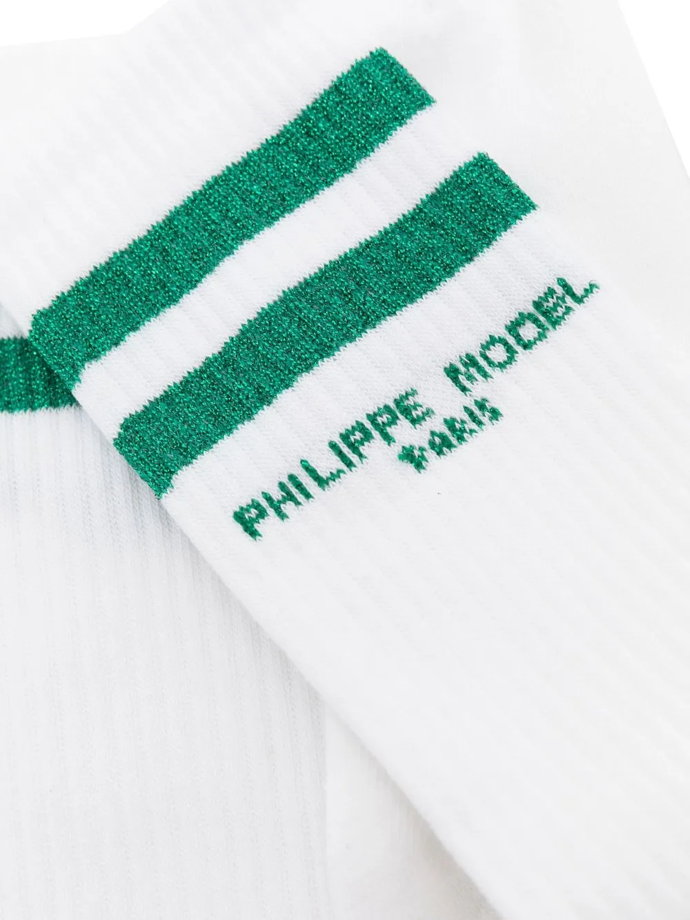 Philippe Model Paris Sokken met geborduurd logo - Wit