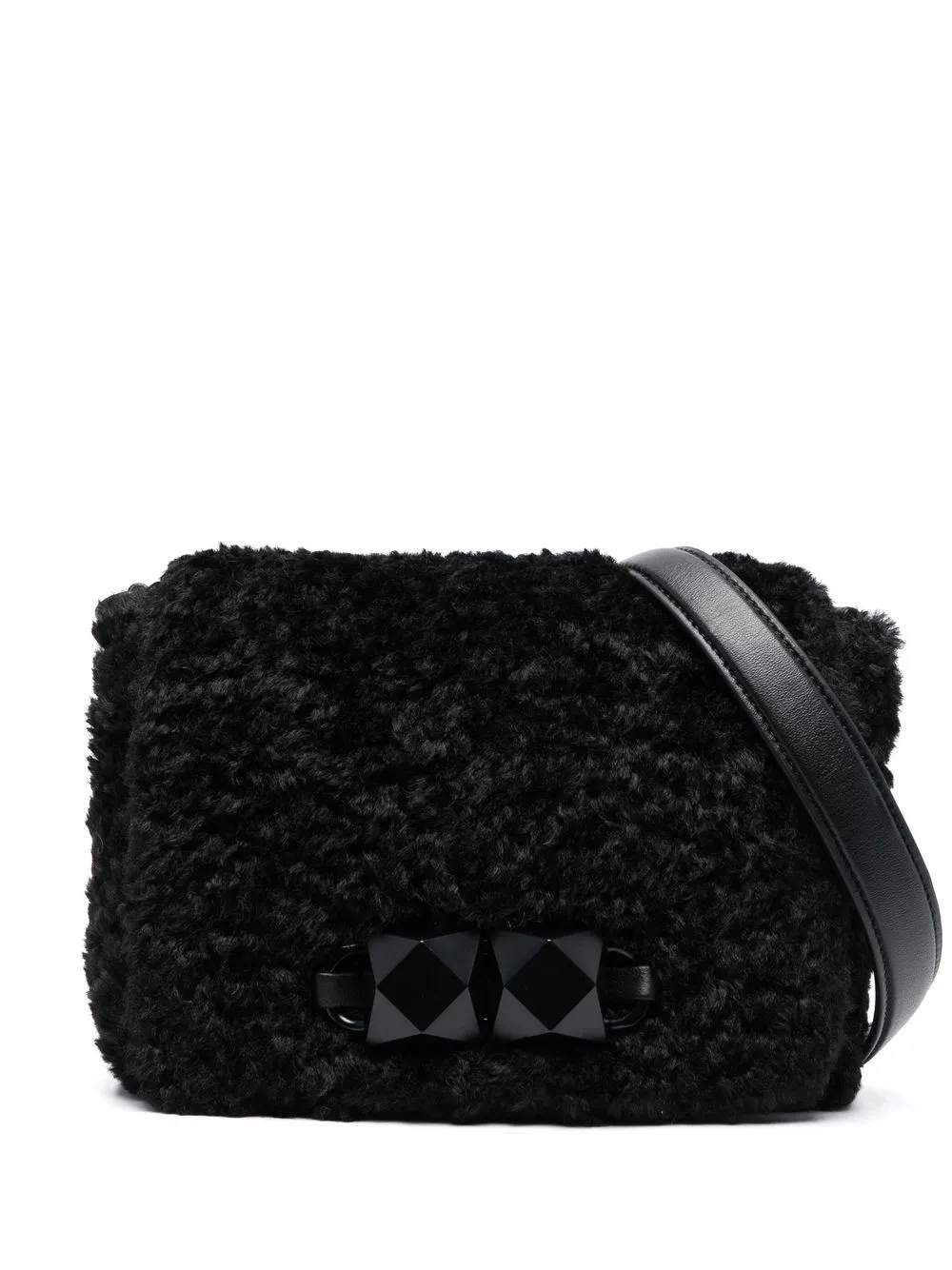 

Ash Felia Bis faux-fur cross-body bag - Black