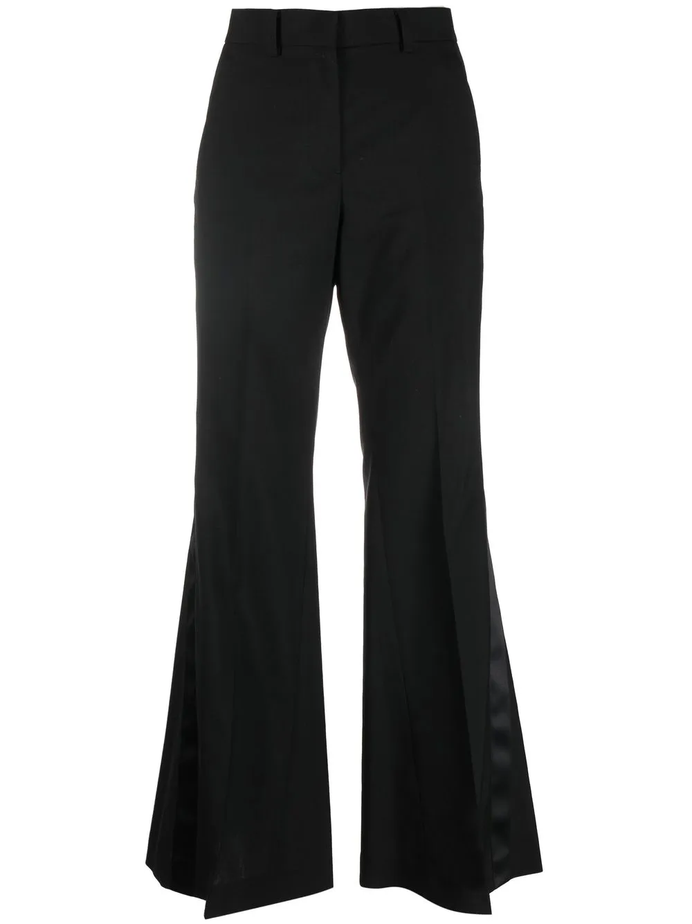 

sacai flared tailored trousers - Black