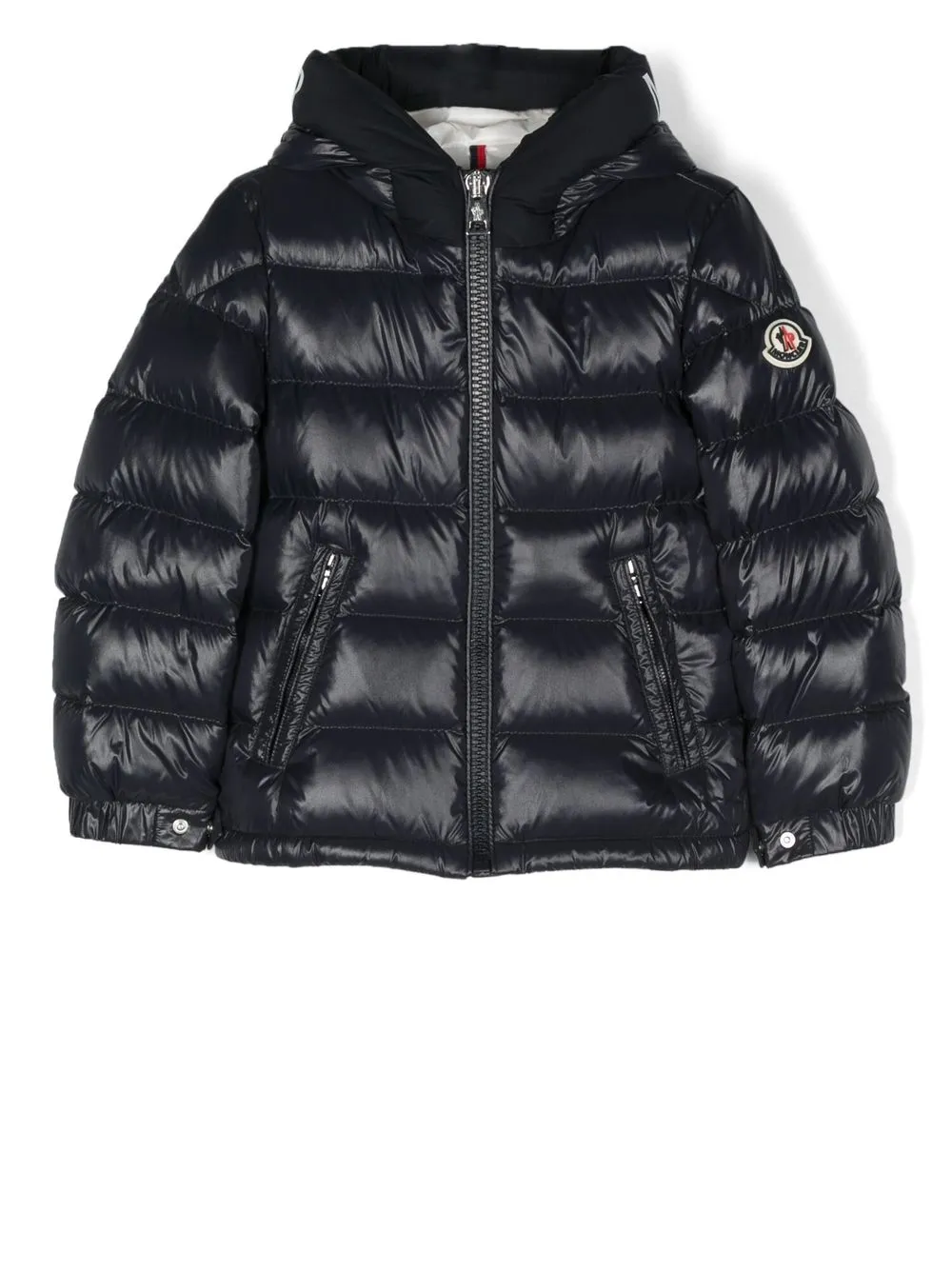 

Moncler Enfant abrigo capitonado con cierre - Azul