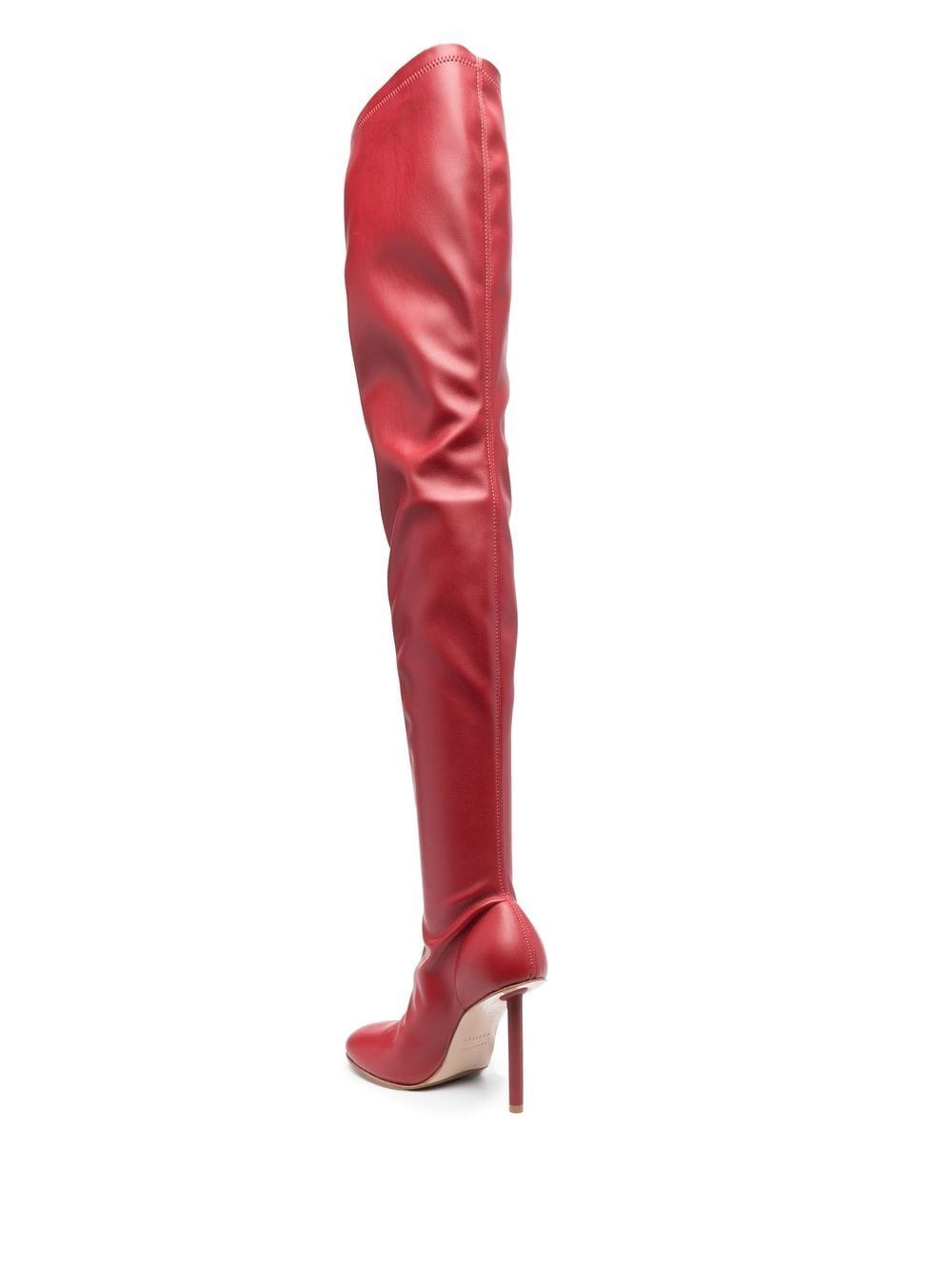Shop Le Silla Karlie 105mm Thigh-high Boots In Red