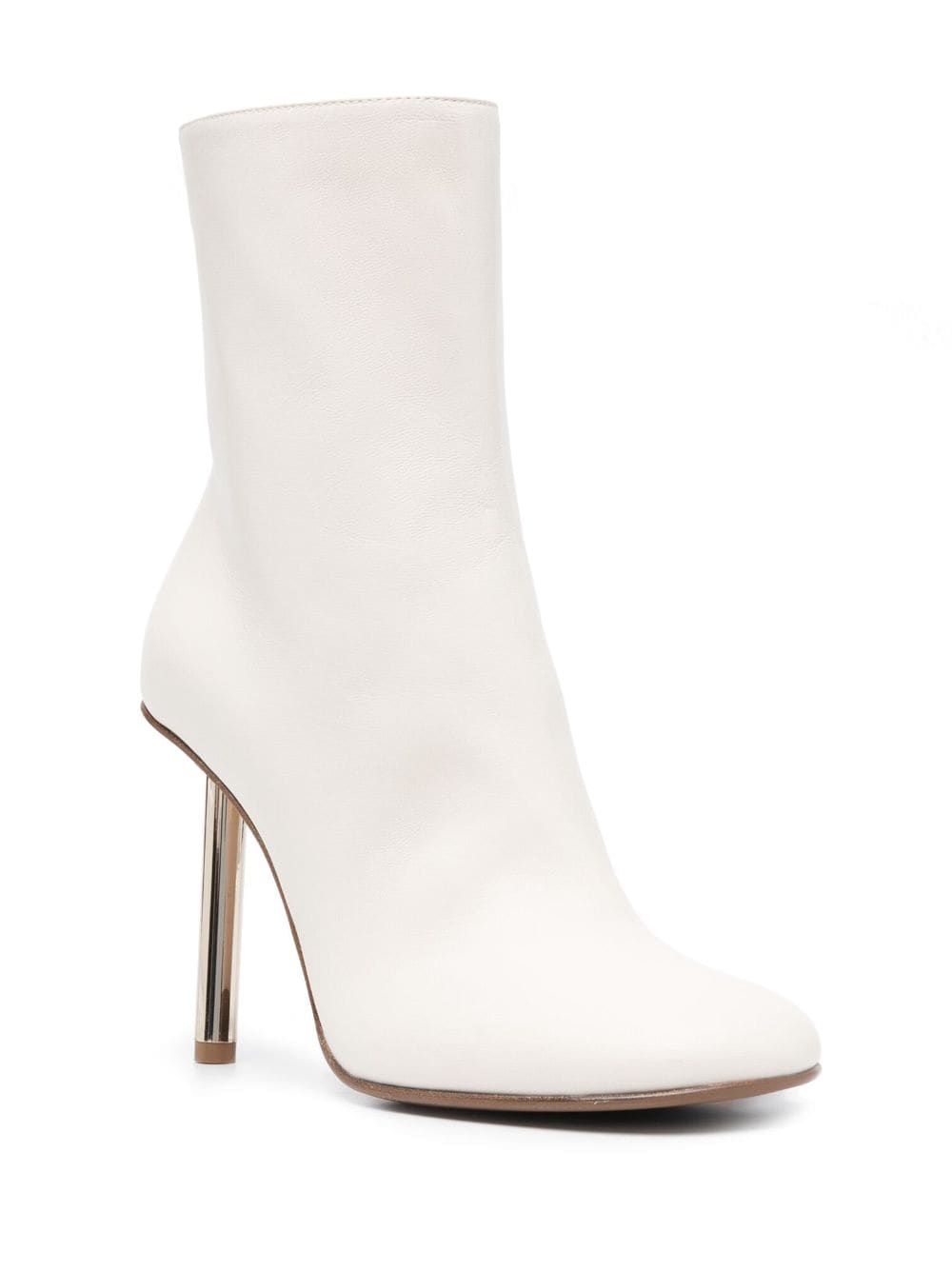 Shop Le Silla Karlie 100mm Ankle-boots In White