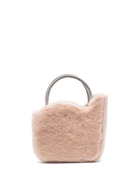 Le Silla micro Ivy shearling bag Women