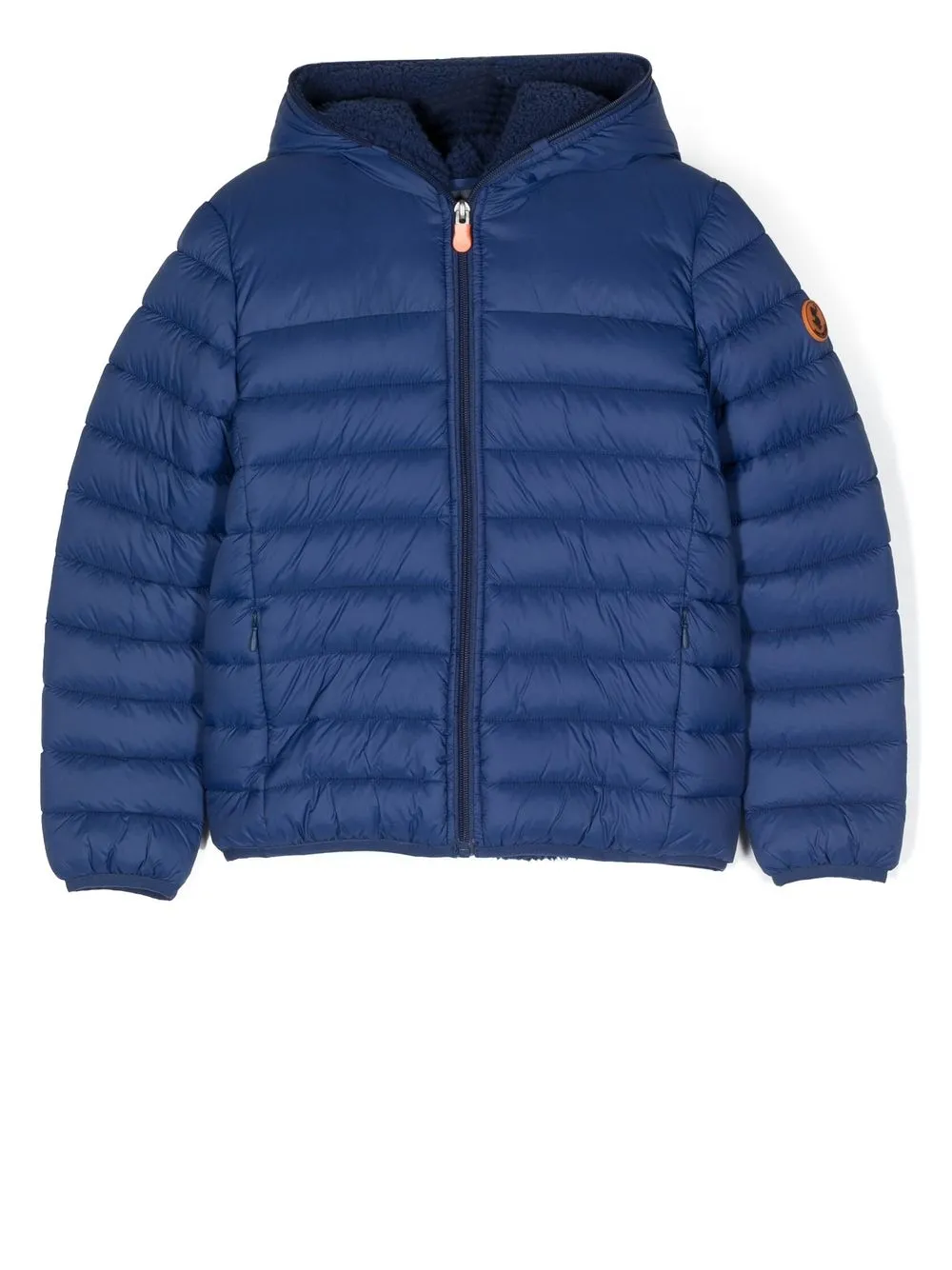 

Save The Duck Kids padded zip-up hooded jacket - Blue