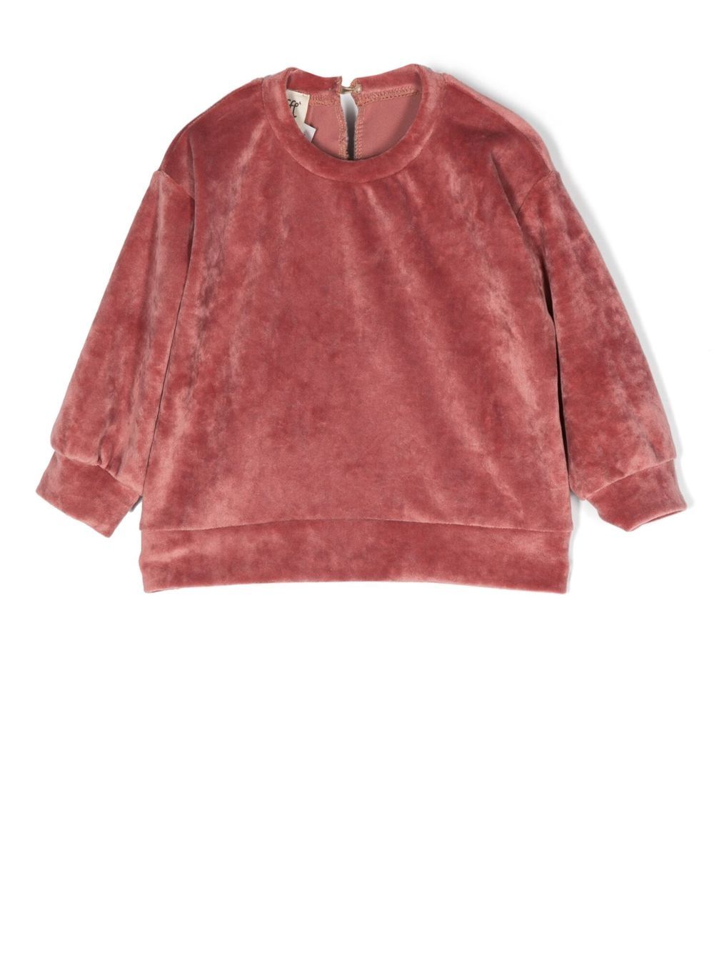 

Caffe' D'orzo Sonia velour crew-neck sweatshirt - Pink