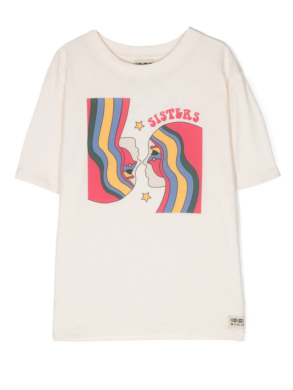 

Bonton graphic-print cotton T-shirt - Neutrals