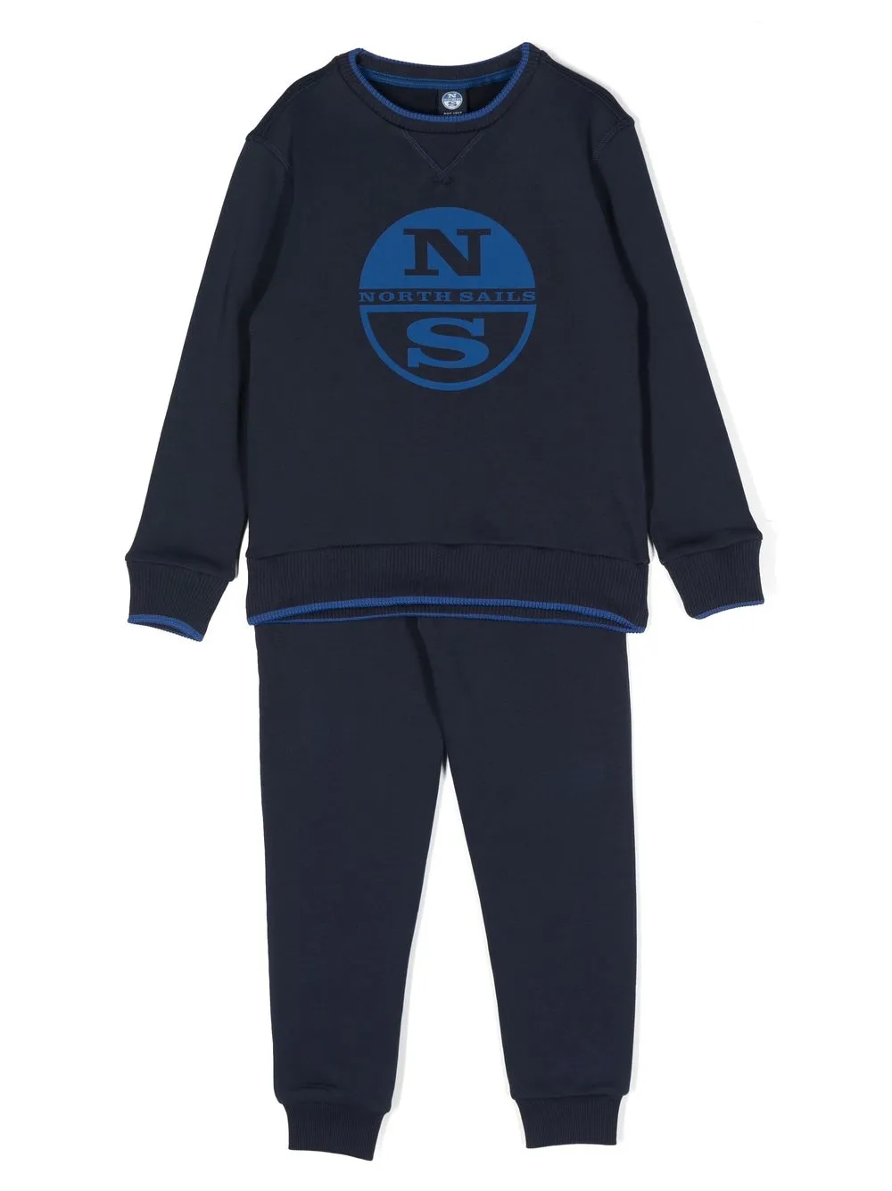 

North Sails Kids logo-print crew-neck tracksuit - Blue