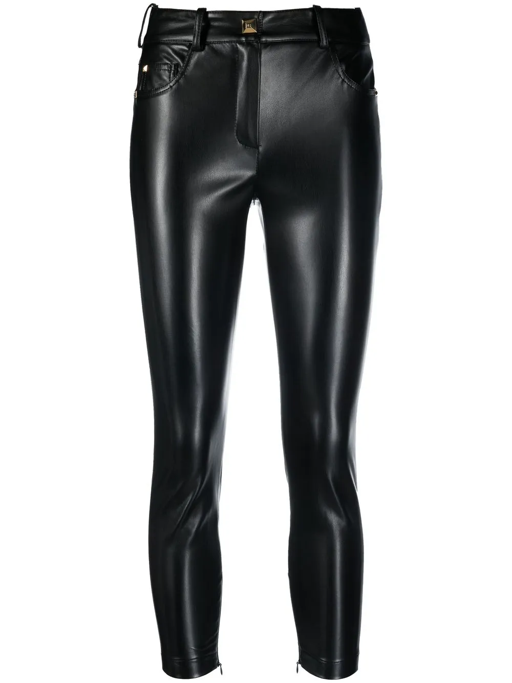 

Elisabetta Franchi pantalones skinny capri - Negro