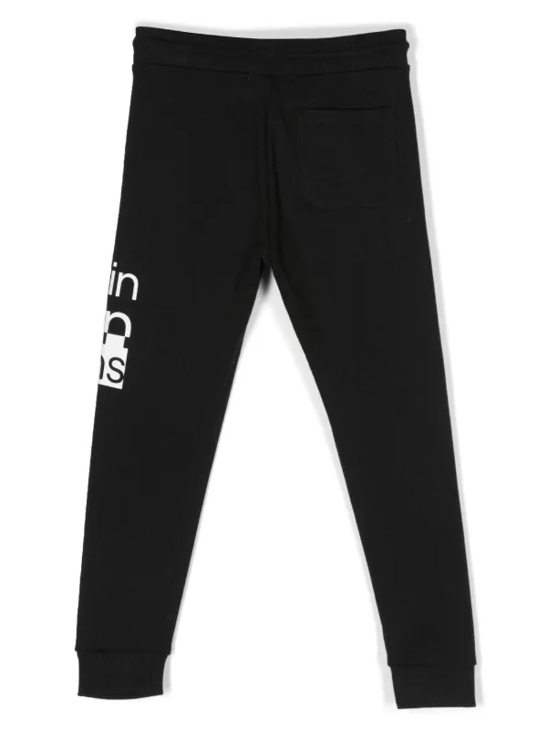 Calvin Klein Kids logo-print Drawstring Track Pants Black