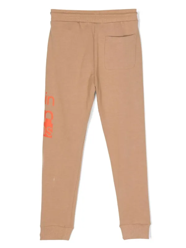 Calvin Klein Kids logo-print Drawstring Track Pants Neutrals
