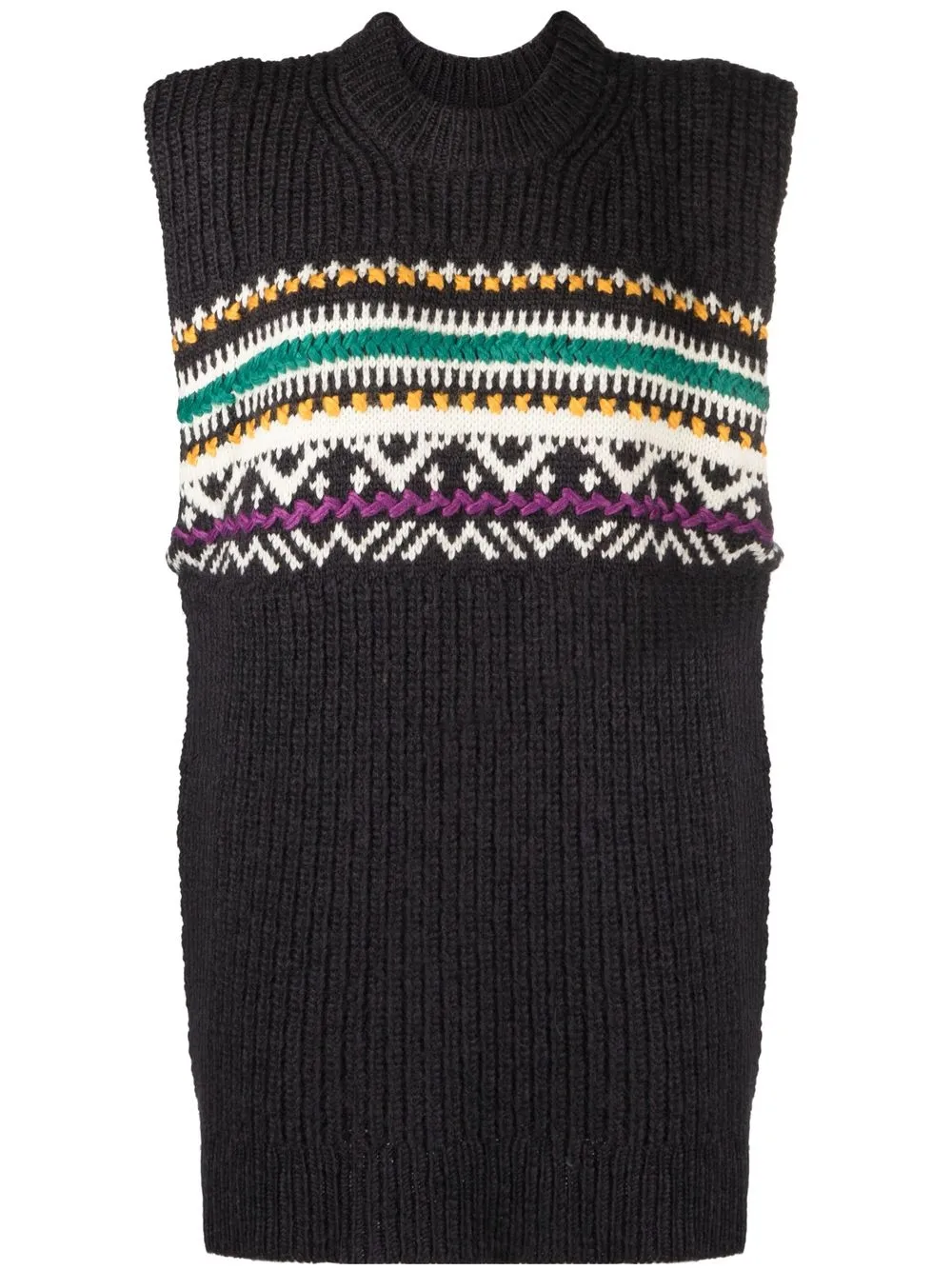 

Isabel Marant Étoile top tejido de intarsia - Neutro