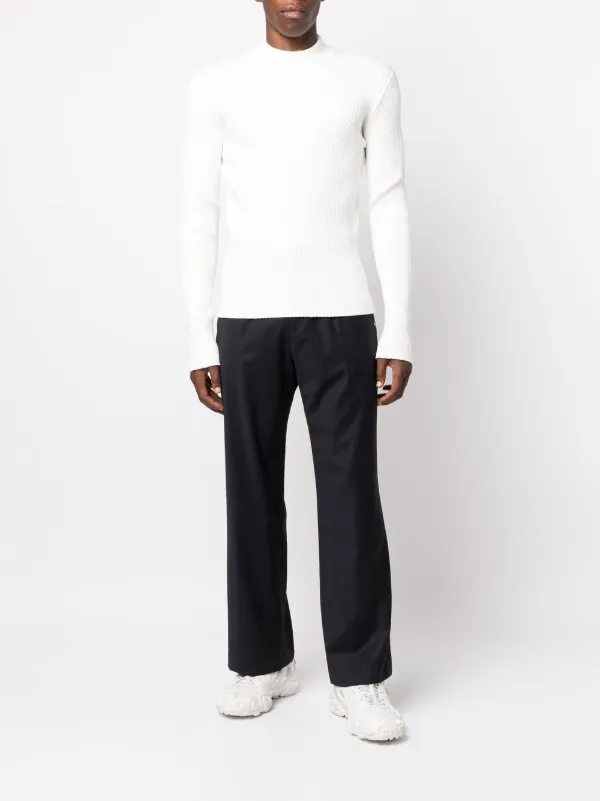 Courrèges リブニット セーター | ホワイト | FARFETCH JP