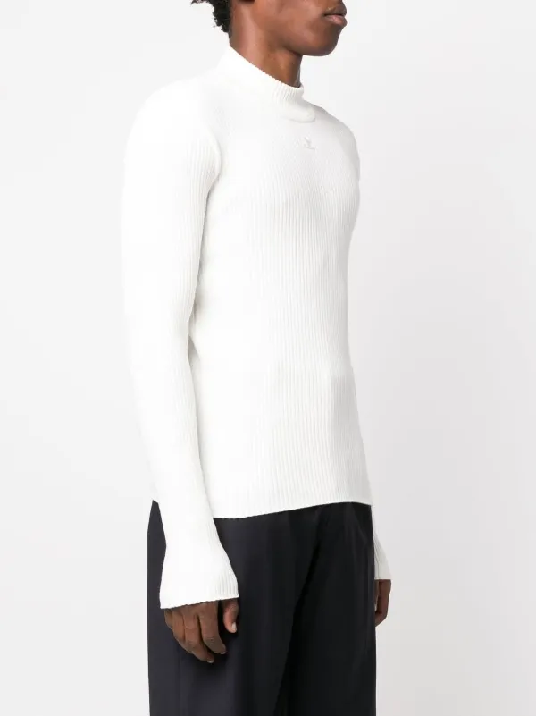 Courrèges リブセーター ホワイト Courrèges リブニット セーター | ホワイト | FARFETCH JP