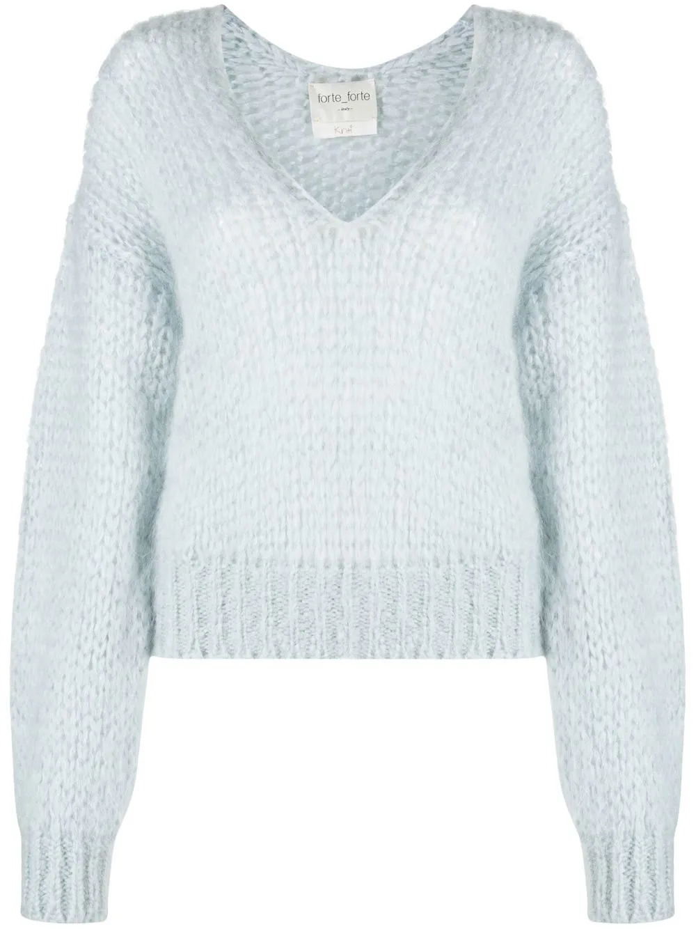 

Forte Forte chunky-knit V-neck jumper - Blue