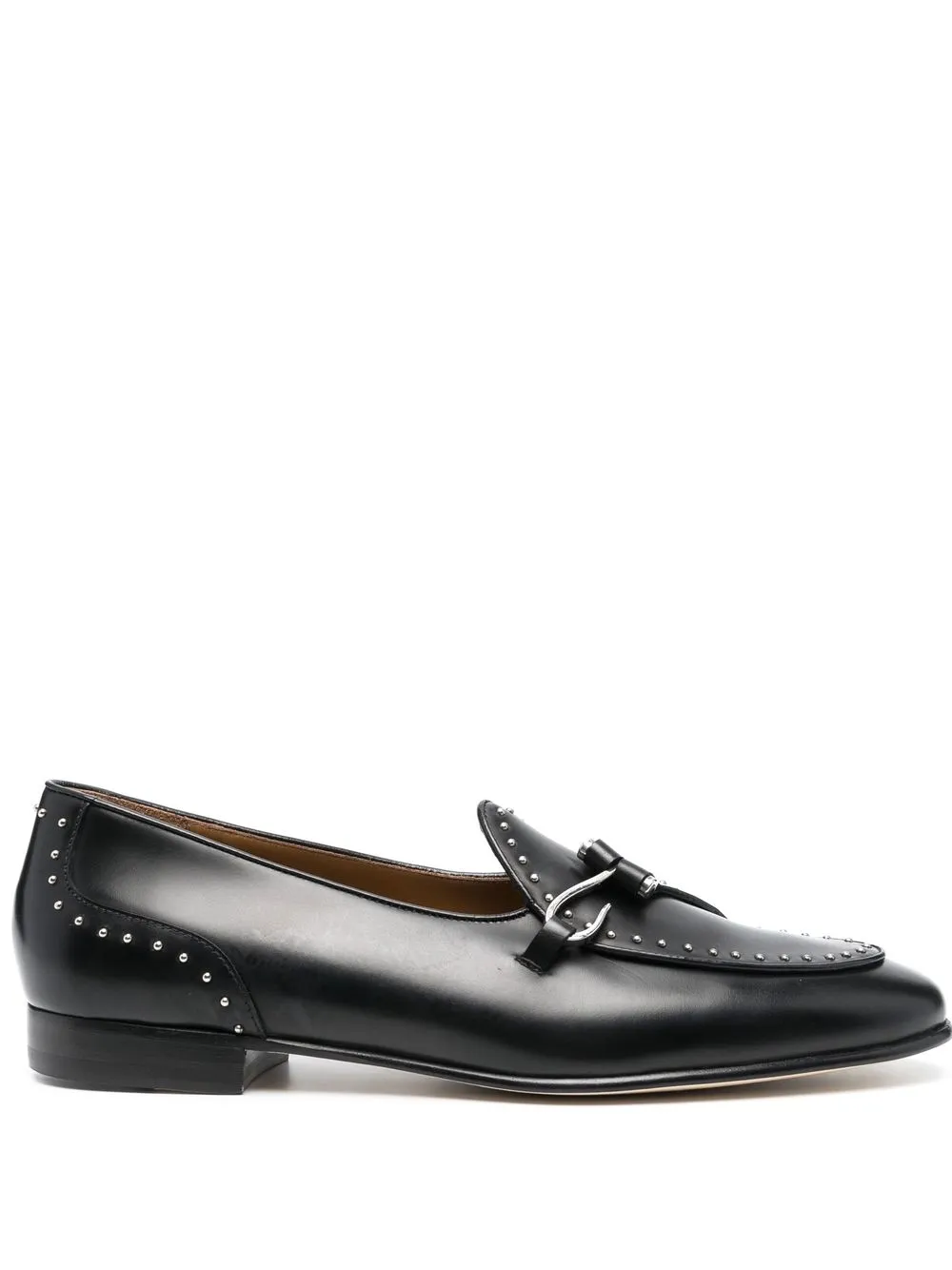 

Edhen Milano leather studded loafers - Black