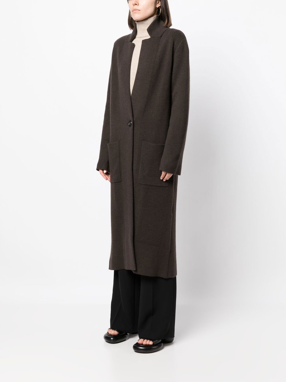 Lisa Yang Single-breasted Cashmere Coat In Brown | ModeSens