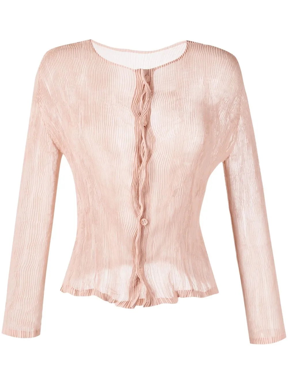 

Pleats Please Issey Miyake top con efecto plisado - Neutro