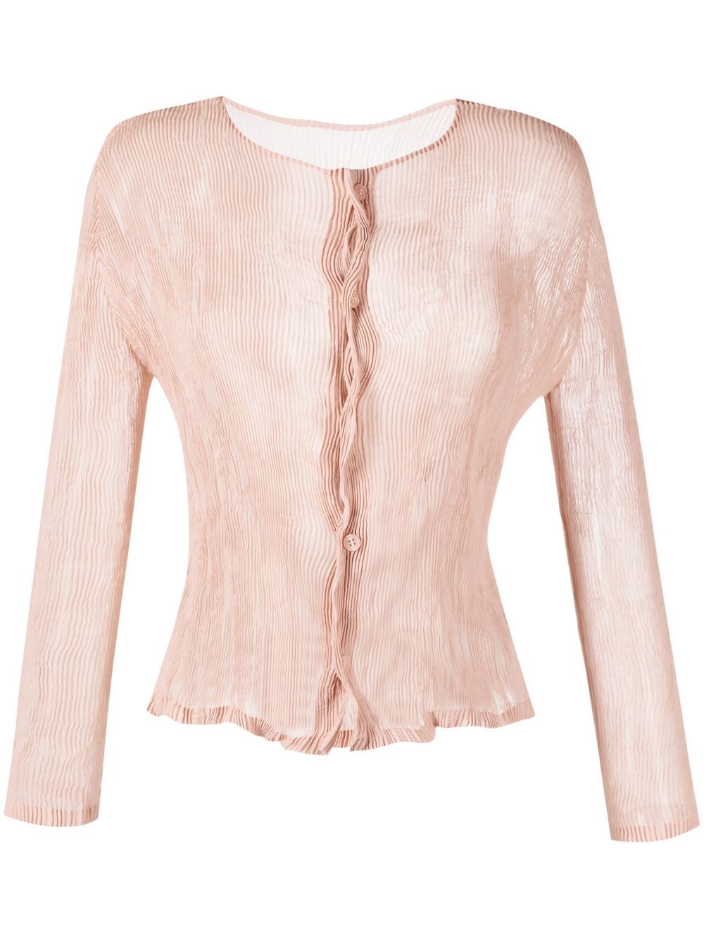 Pleats Please Issey Miyake Chiffon Twist 1 Plissé Cardigan - Farfetch