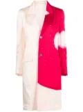 Pleats Please Issey Miyake graphic button-up coat - Pink