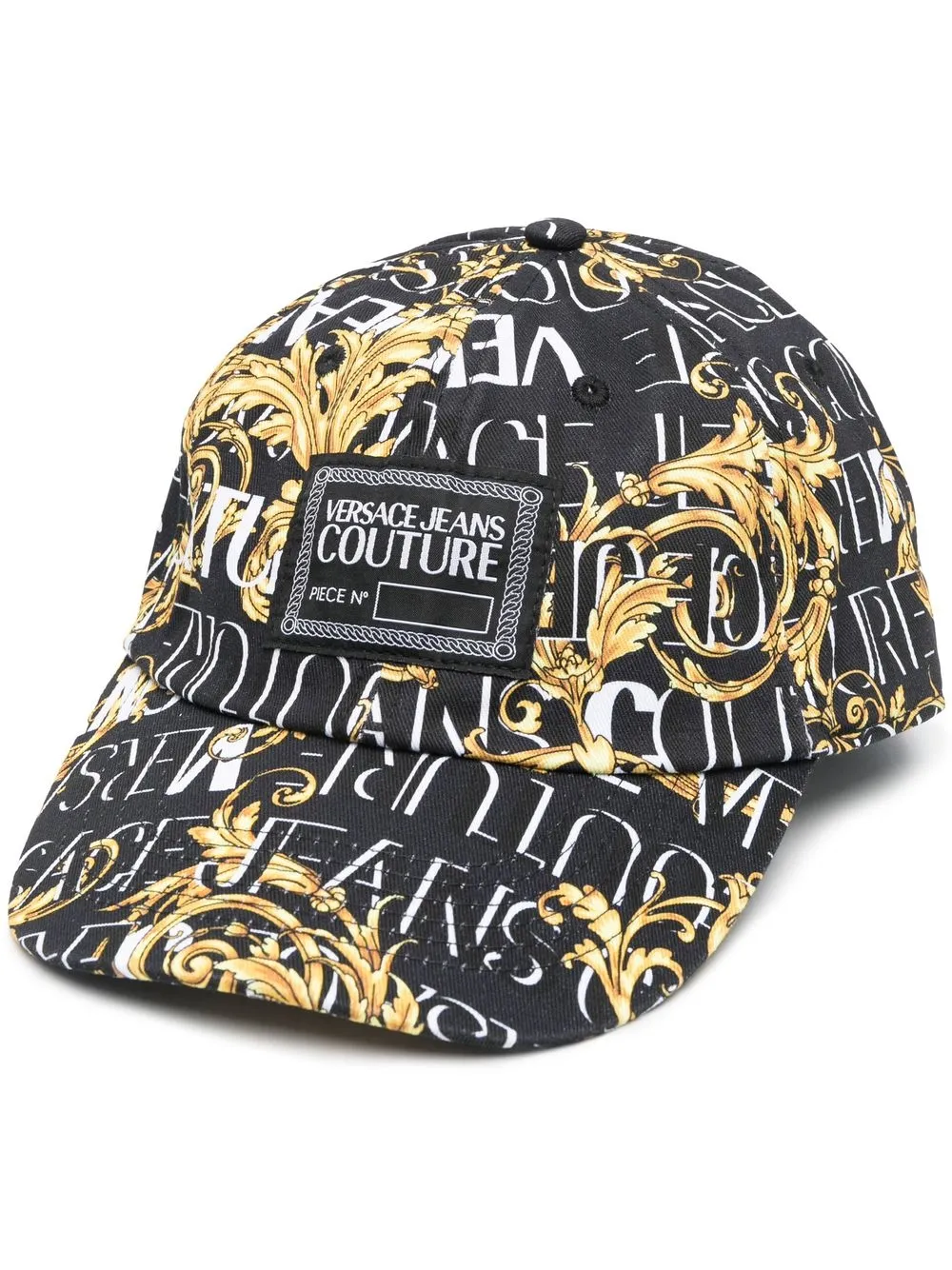 

Versace Jeans Couture gorra con logo estampado y estampado Barocco - Negro