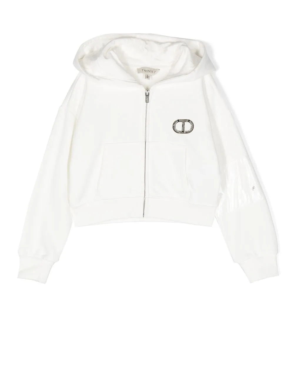 

TWINSET Kids hoodie con cierre - Blanco