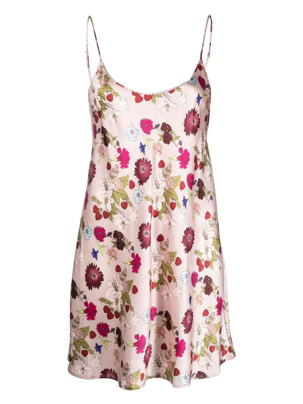 

La Perla floral-print silk slip nightdress - Pink