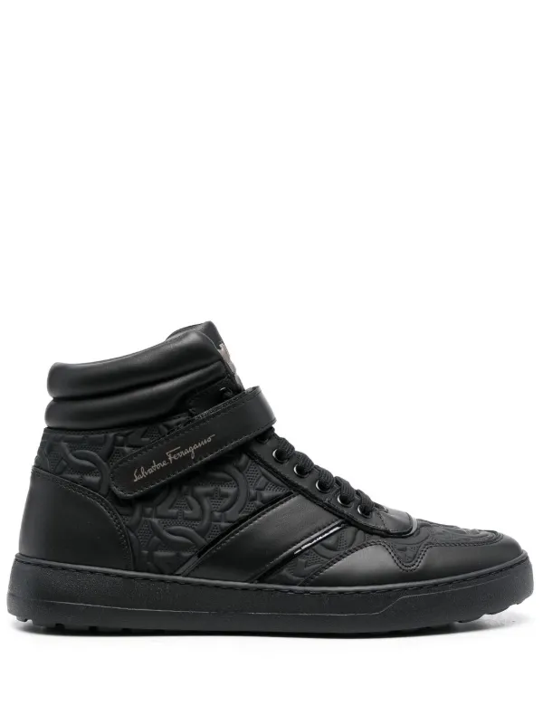 Ferragamo ブラック スニーカー Ferragamo ハイカットスニーカー | ブラック | FARFETCH JP
