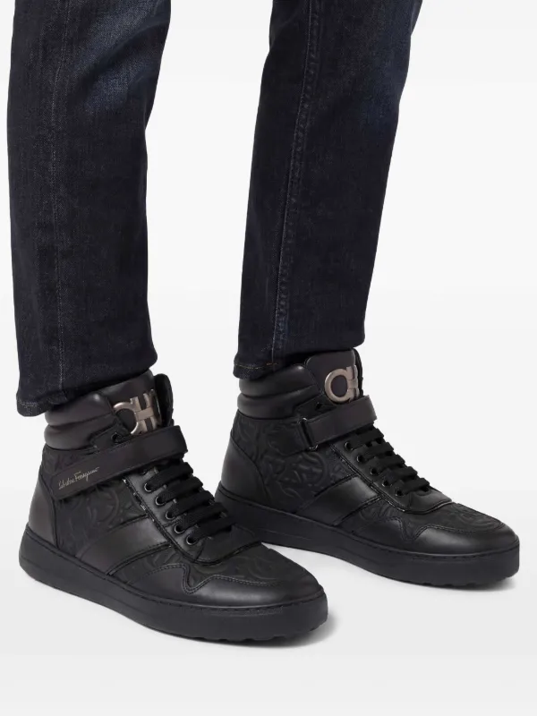 Ferragamo ハイカットスニーカー | ブラック | FARFETCH JP