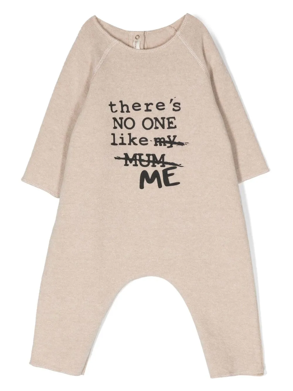 

Zhoe & Tobiah slogan-print babygrow - Neutrals