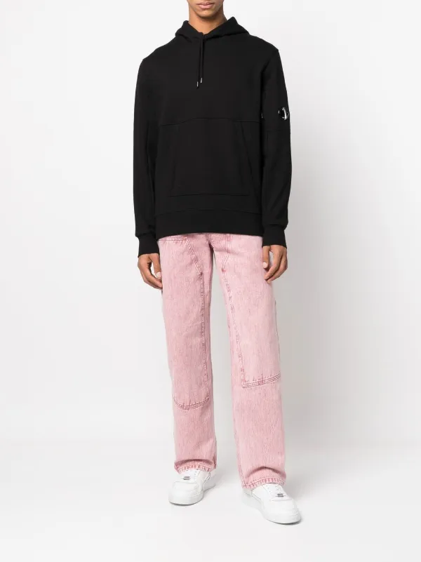 C.P. Company logo-print Cotton Hoodie | Black | FARFETCH