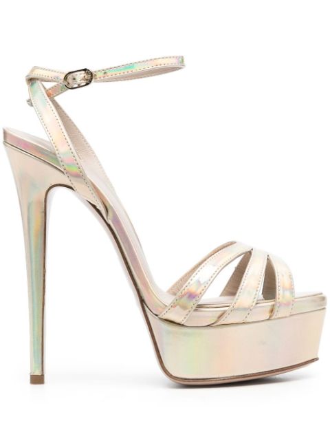 Le Silla Lola holographic 140mm sandals Women