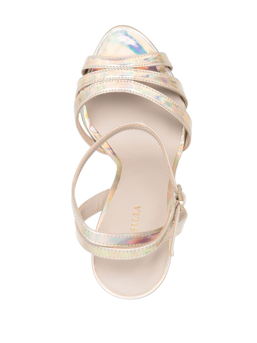 Le Silla Lola holographic 140mm sandals Women