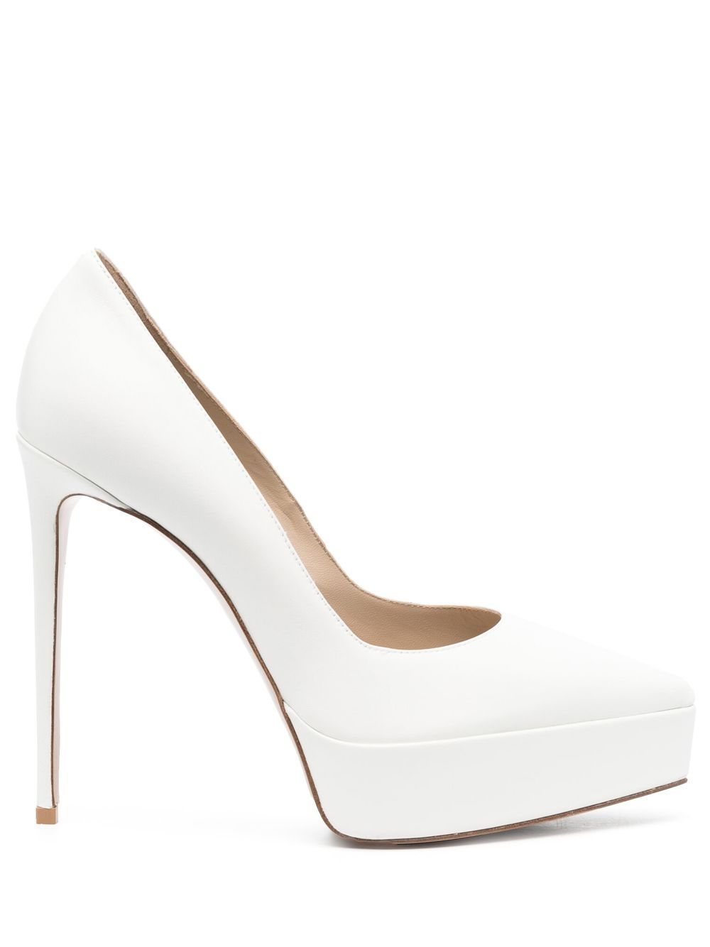 Le Silla Uma 130mm Pumps In Weiss