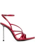 Le Silla Bella 120mm patent-leather sandals - Red