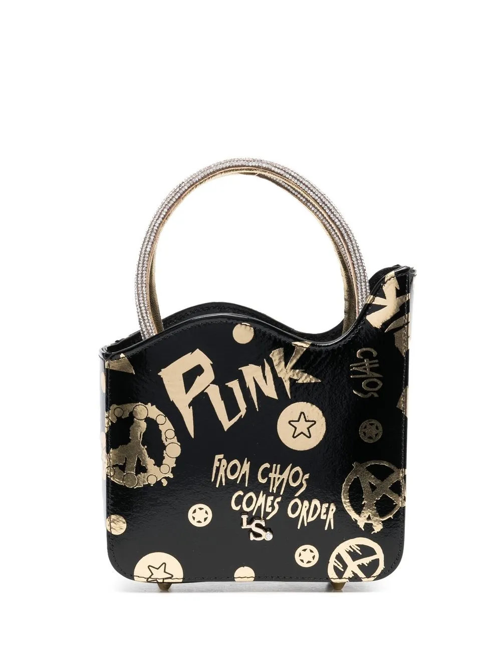 Le Silla Ivy Graphic-print Mini Bag In Black