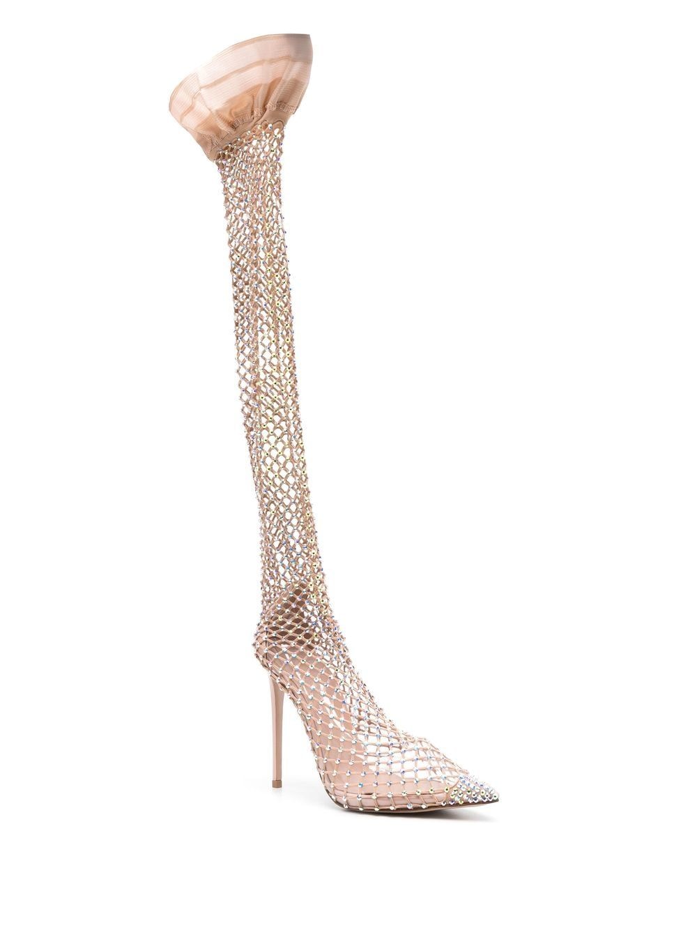Shop Le Silla Gilda Thigh-high Boot In 158 Skin