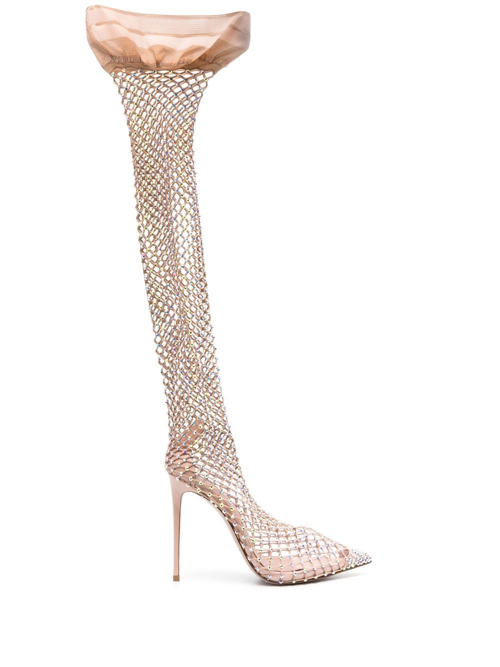Shop Le Silla Gilda Thigh-high Boot In 158 Skin