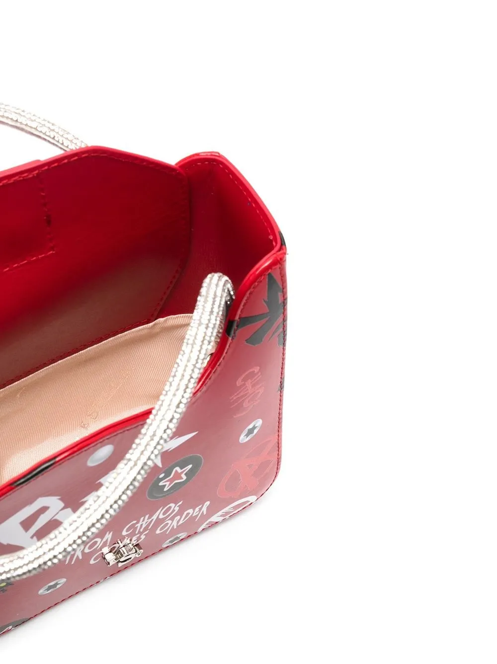 Le Silla Ivy Punk-print Mini Bag In Rot