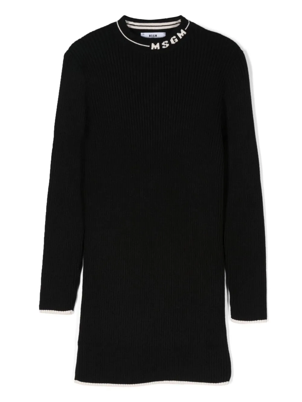 

MSGM Kids vestido tejido - Negro