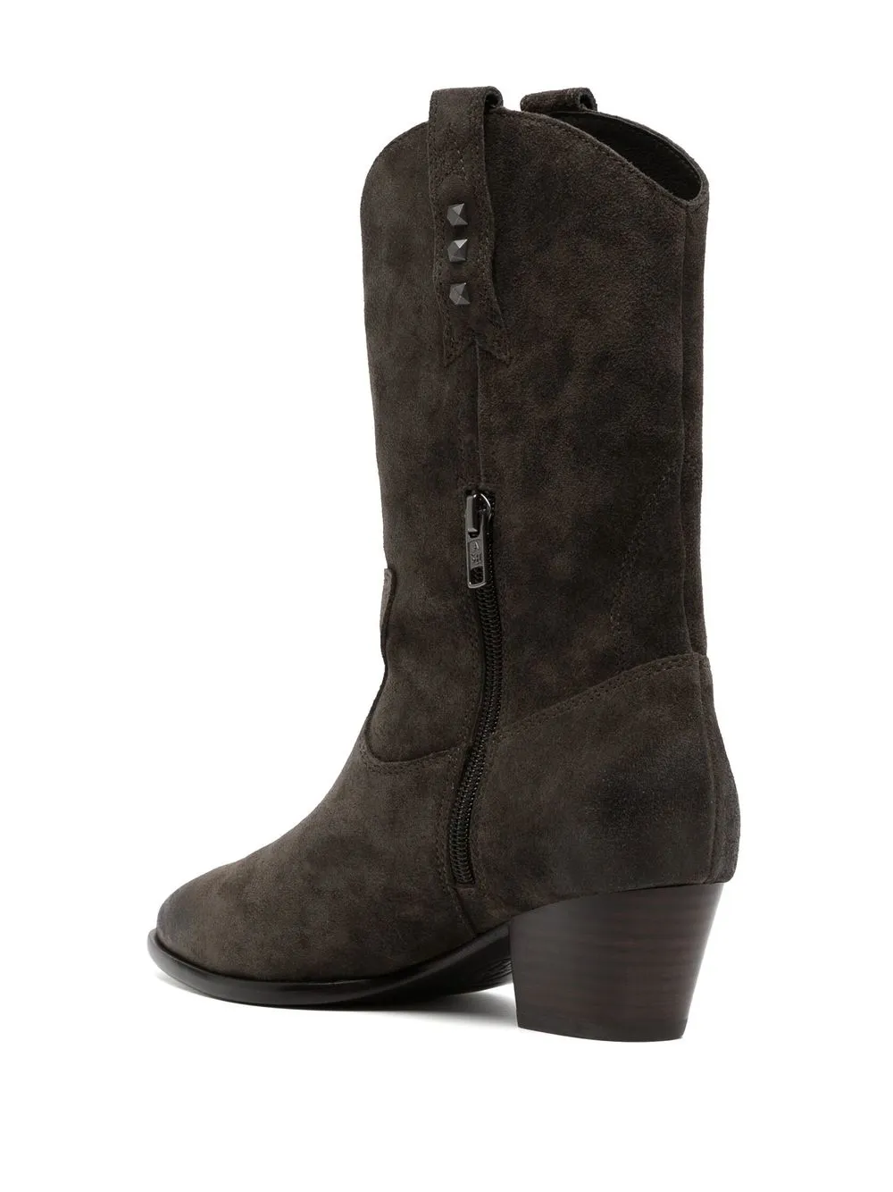 Ash Hooper suede50mm Heel Boots - Farfetch