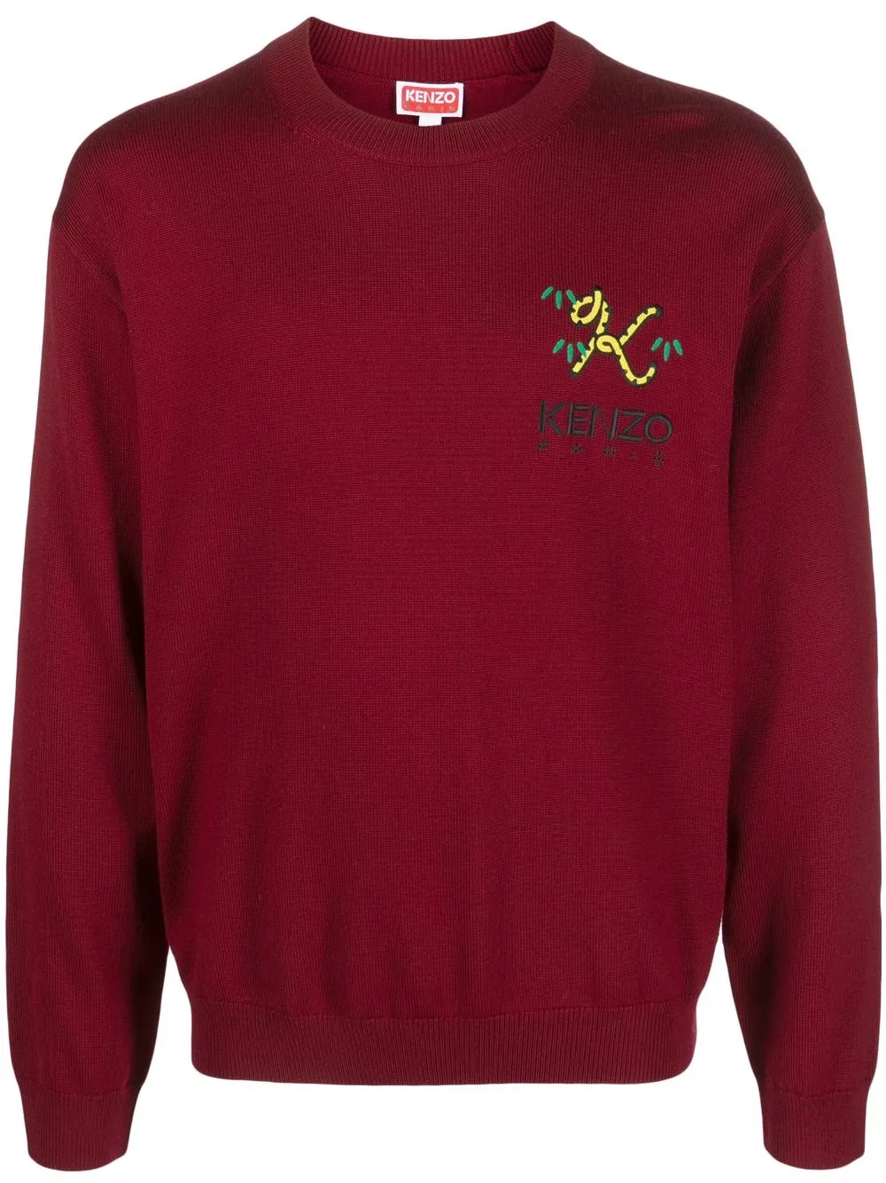 

Kenzo logo-embroidered wool jumper