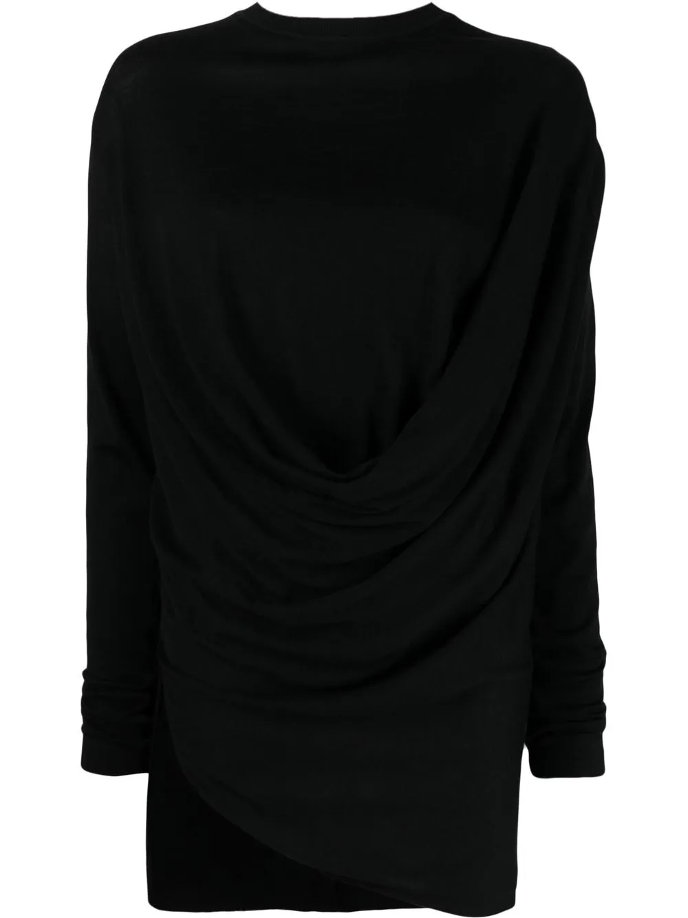 

Rick Owens top con detalle drapeado - Negro