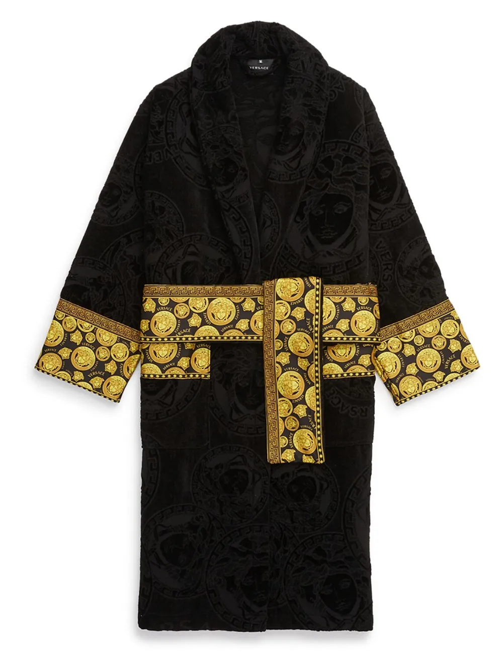 Versace Roup o De Banho Medusa Amplified Preto FARFETCH BR
