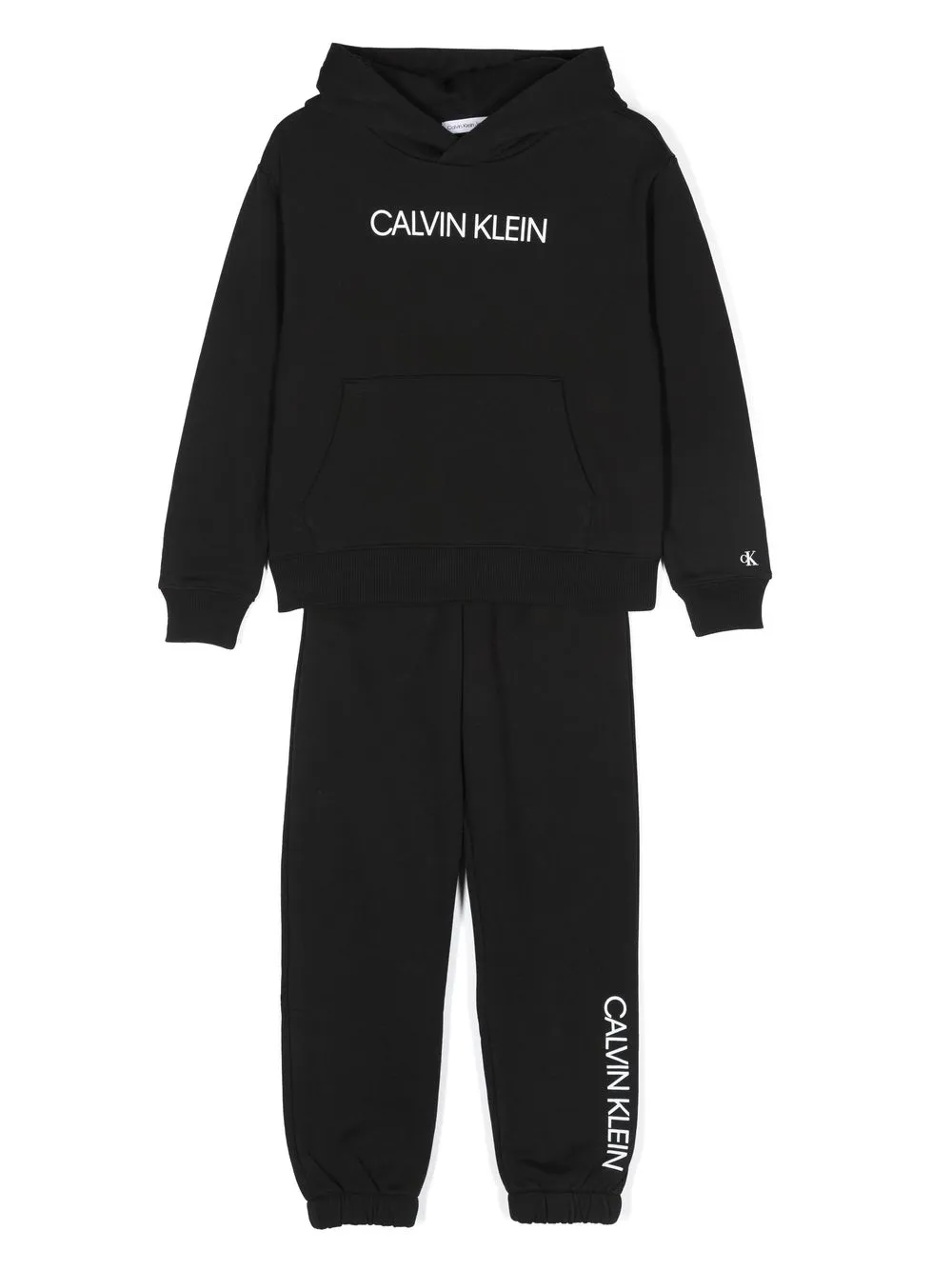 

Calvin Klein Kids traje deportivo con logo estampado - Negro