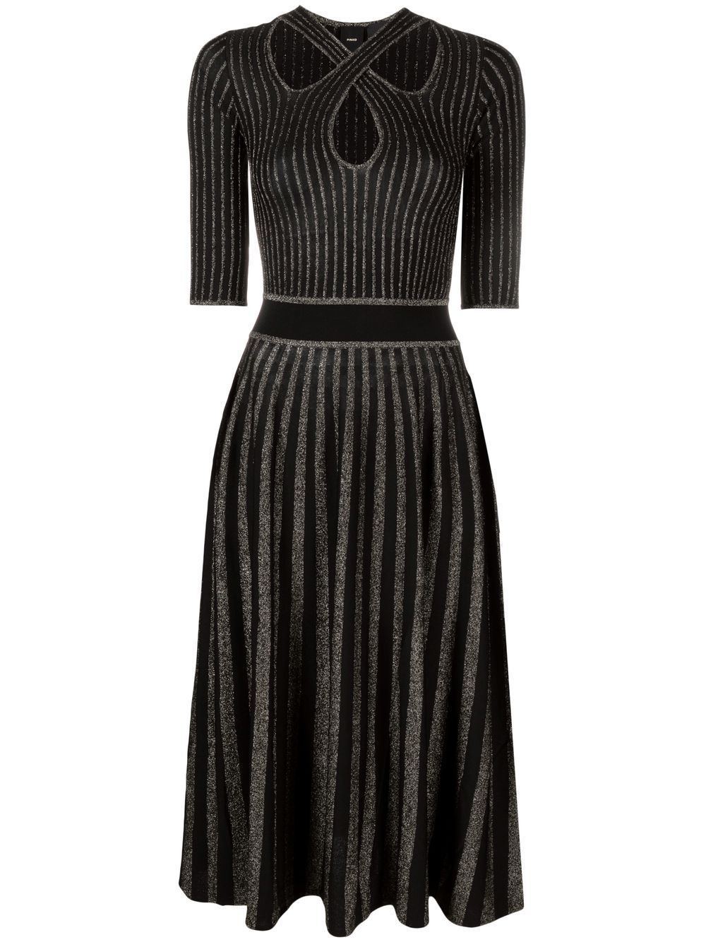 

PINKO ribbed cut-out dress - Black