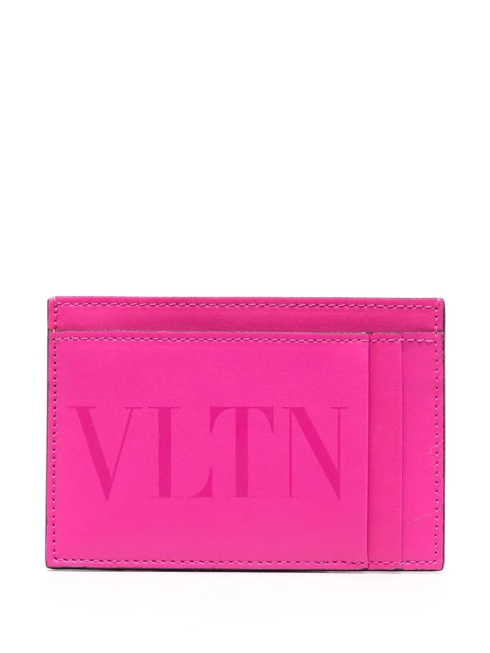 

Valentino Garavani VLTN leather cardholder - Pink