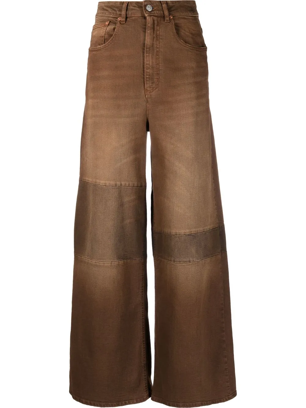

MM6 Maison Margiela mid-rise wide-leg jeans - Brown